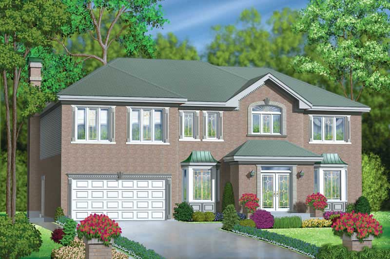 5-Bedroom, 4348 Sq Ft Luxury Home Plan - 157-1645 - Main Exterior