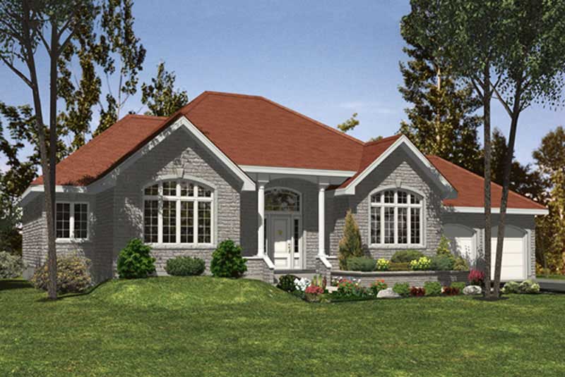 3-Bedroom, 1976 Sq Ft Ranch Home Plan - 158-1003 - Main Exterior