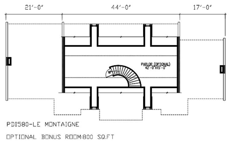 Floor Plan Bonus Room