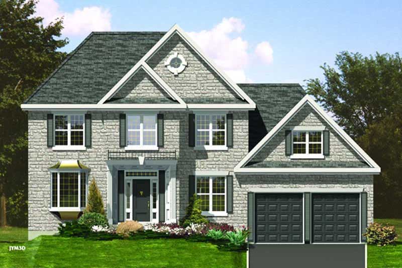 4-Bedroom, 2505 Sq Ft European Home Plan - 158-1014 - Main Exterior