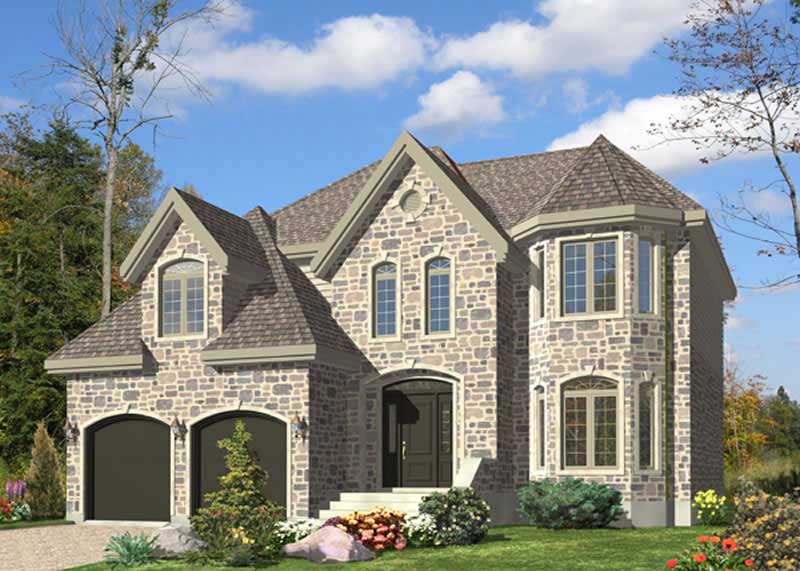 3-Bedroom, 2653 Sq Ft European Home Plan - 158-1113 - Main Exterior