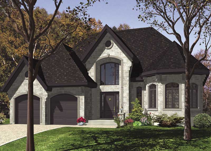 3-Bedroom, 1324 Sq Ft Ranch Home Plan - 158-1122 - Main Exterior