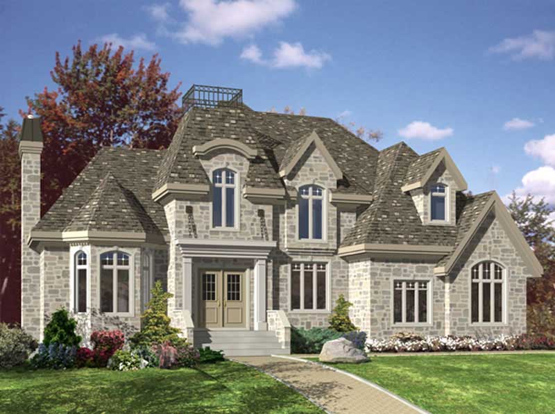 3-Bedroom, 2424 Sq Ft European Home Plan - 158-1125 - Main Exterior