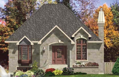 3-Bedroom, 1008 Sq Ft Ranch Home Plan - 158-1126 - Main Exterior