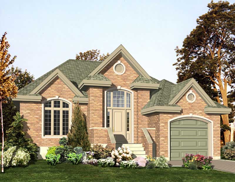 2-Bedroom, 1305 Sq Ft Bungalow Home Plan - 158-1133 - Main Exterior