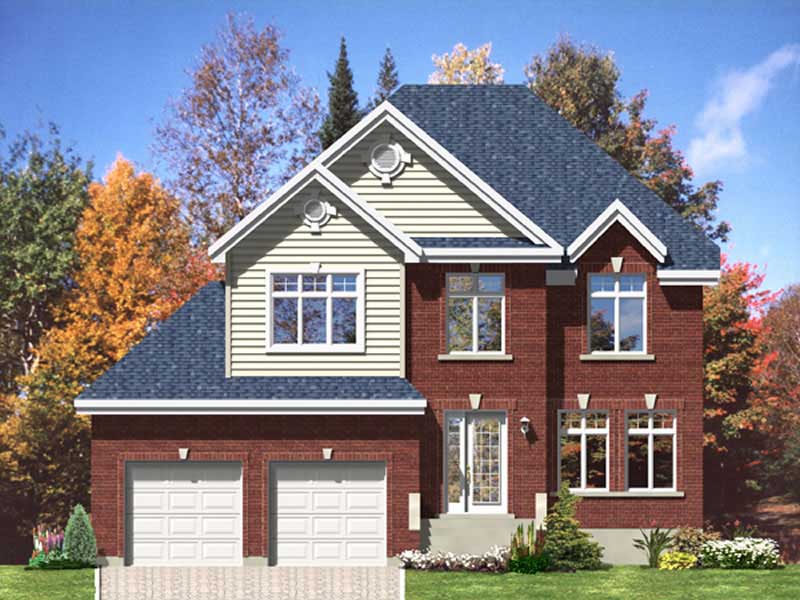 4-Bedroom, 2217 Sq Ft European House Plan - 158-1194 - Front Exterior