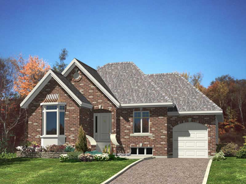 2-Bedroom, 1024 Sq Ft Country Home Plan - 158-1212 - Main Exterior