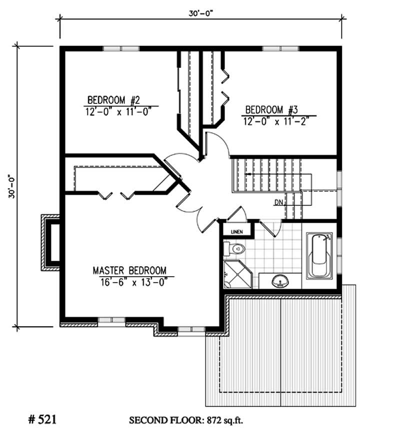 SECOND LEVEL FLOOR PLAN