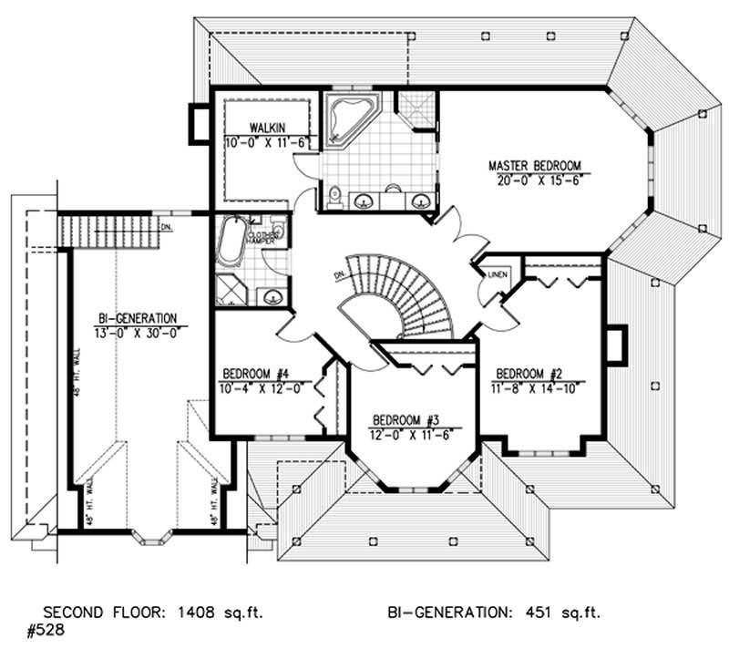 SECOND LEVEL FLOOR PLAN