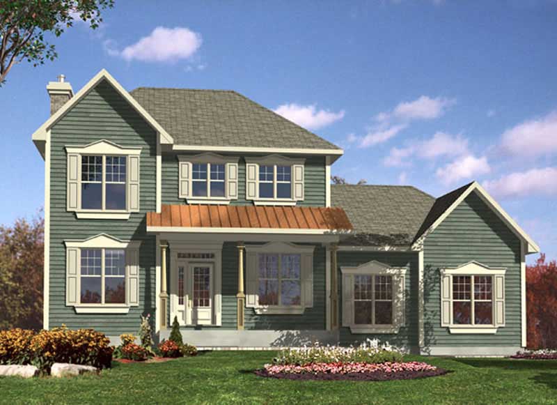 3-Bedroom, 1945 Sq Ft Country Home Plan - 158-1237 - Main Exterior