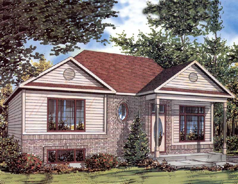 3-Bedroom, 982 Sq Ft Ranch Home Plan - 158-1239 - Main Exterior
