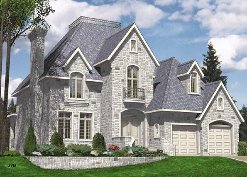 4-Bedroom, 3242 Sq Ft European Home Plan - 158-1246 - Main Exterior