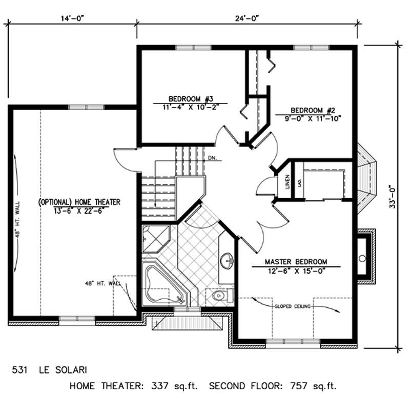 SECOND LEVEL FLOOR PLAN