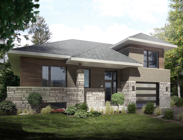 3-Bedroom, 1684 Sq Ft Bungalow House Plan - 158-1259 - Front Exterior