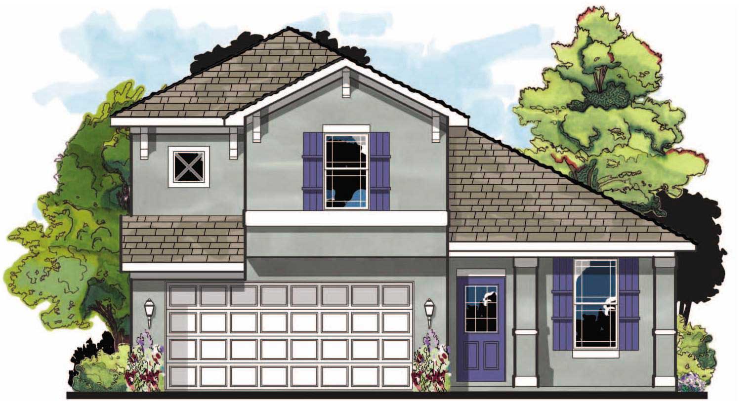 4-Bedroom, 1799 Sq Ft Craftsman Home Plan - 159-1022 - Main Exterior