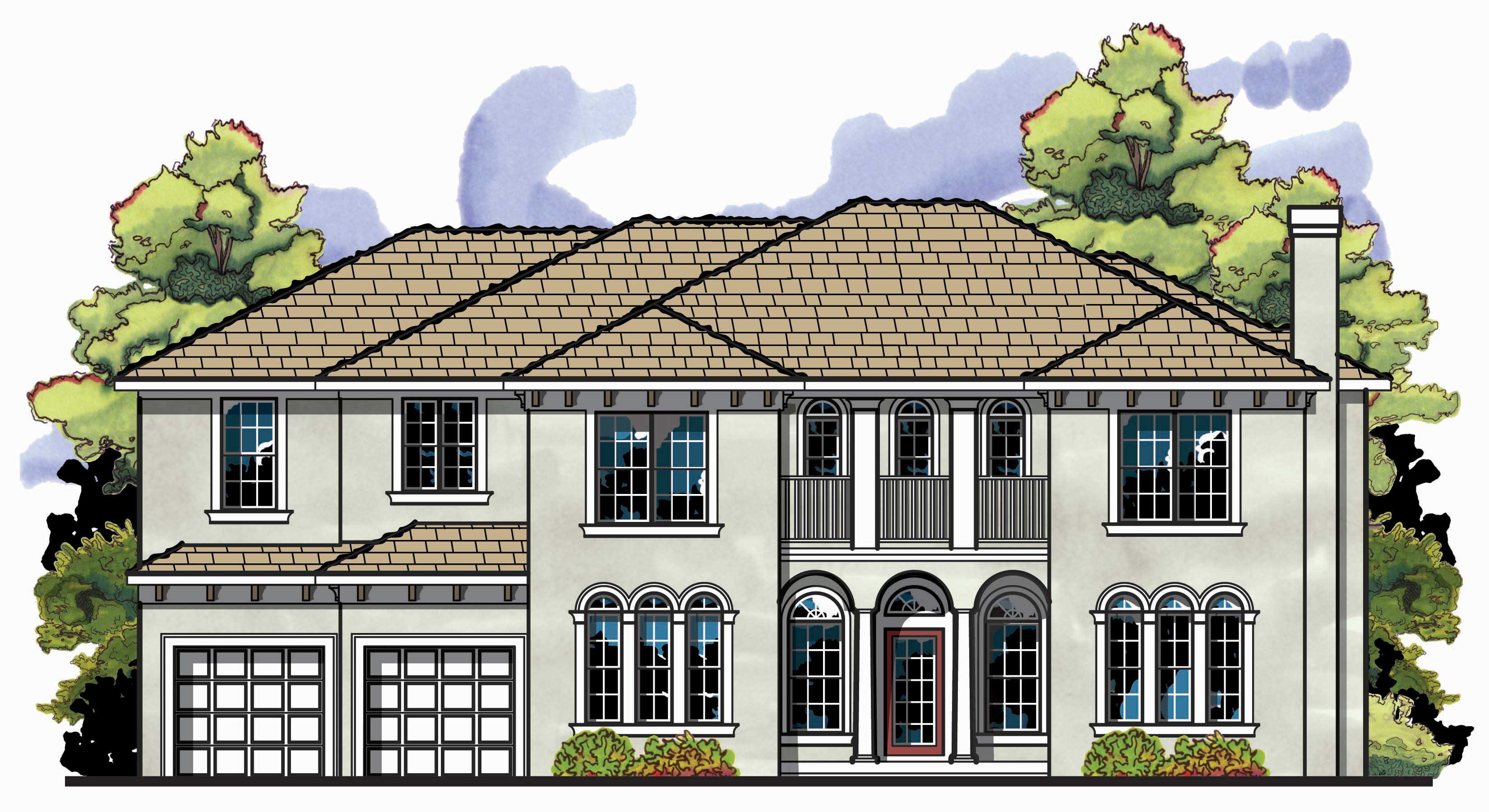 5-Bedroom, 3923 Sq Ft European Home Plan - 159-1108 - Main Exterior
