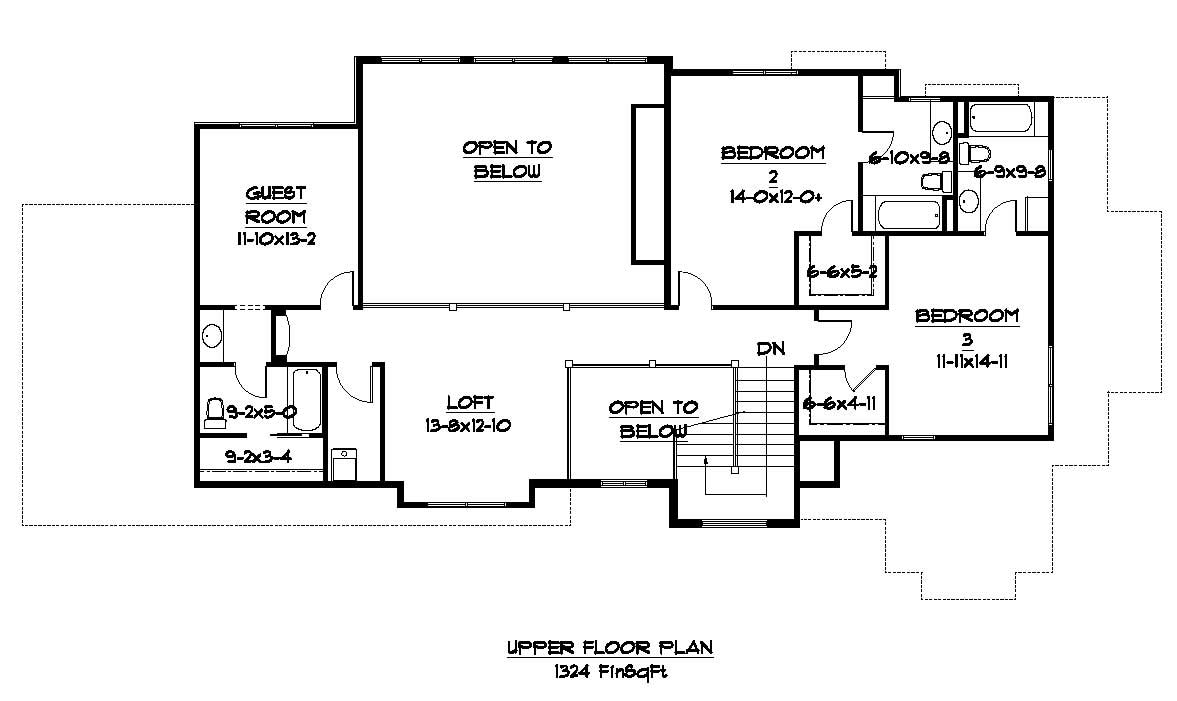SECOND LEVEL FLOOR PLAN