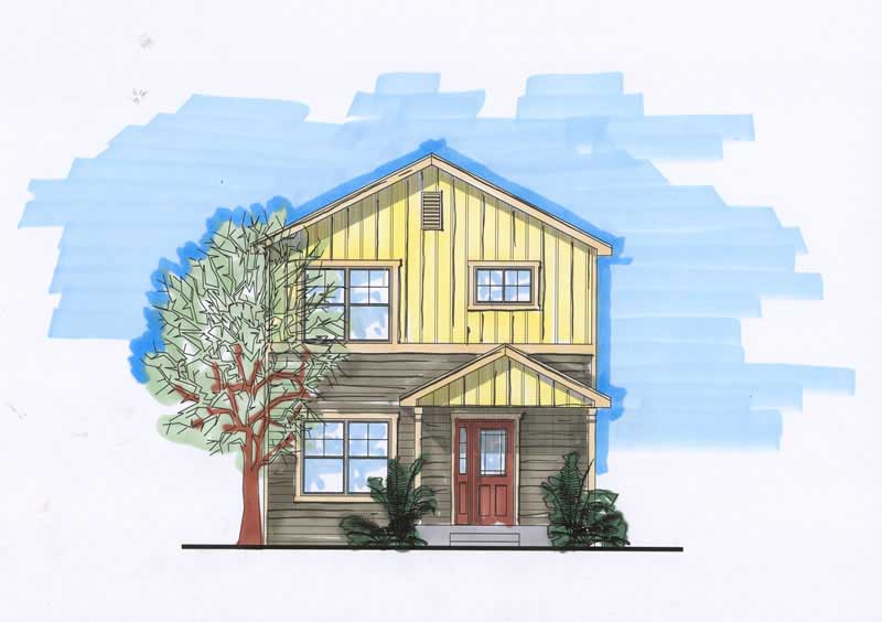 2-Bedroom, 1739 Sq Ft Craftsman Home Plan - 161-1025 - Main Exterior