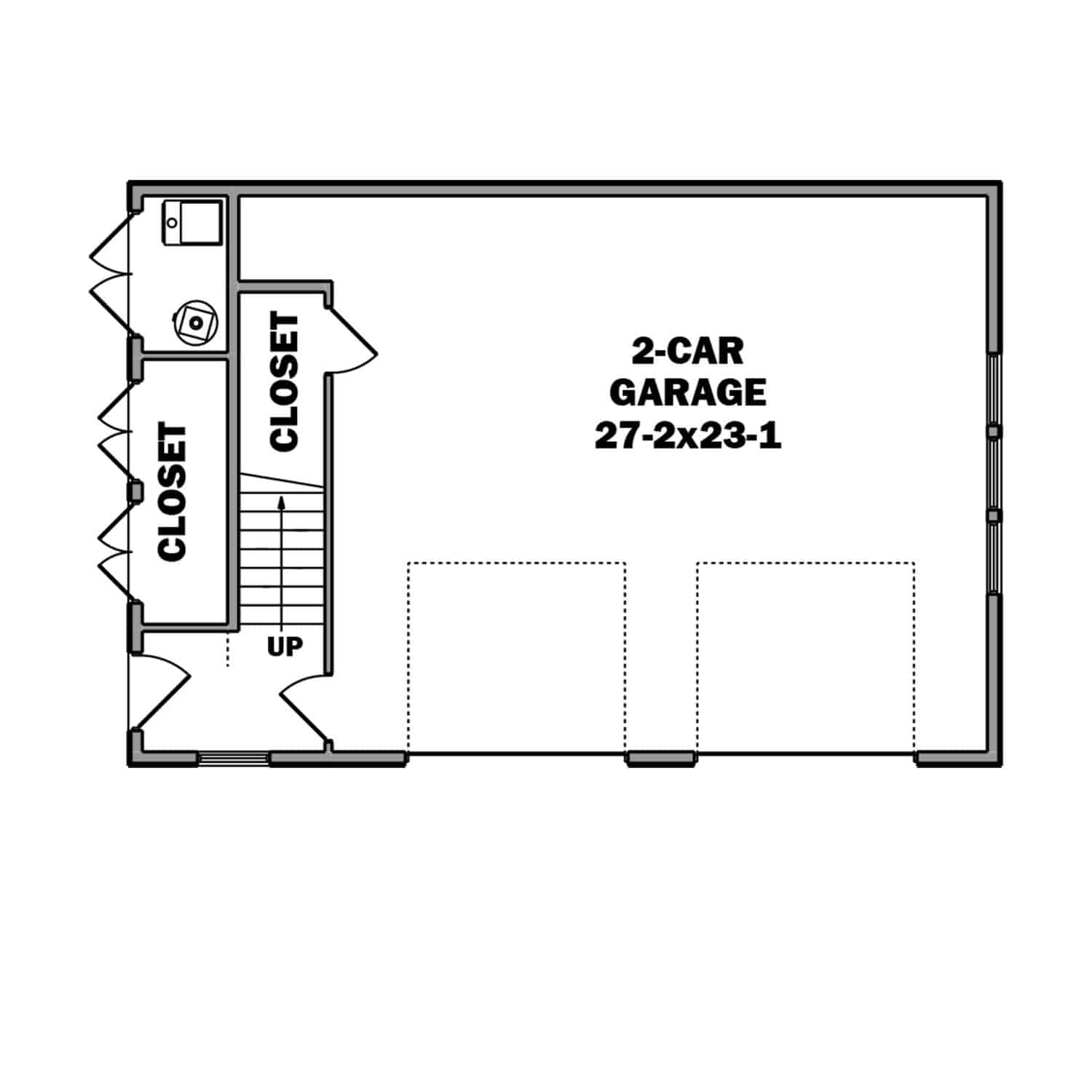Garage with 2-Car Layout