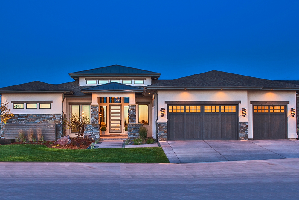 2–4-Bedroom, 2593–4485 Sq Ft Contemporary House - Plan #161-1085 - Front Exterior