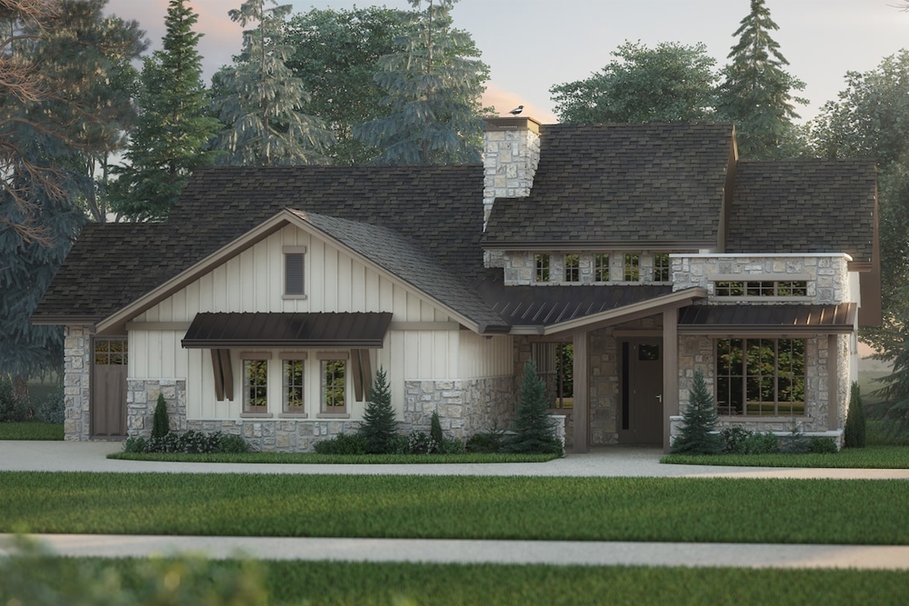 2–4-Bedroom, 2491 Sq Ft Cottage Home - Plan #161-1096 - Main Exterior