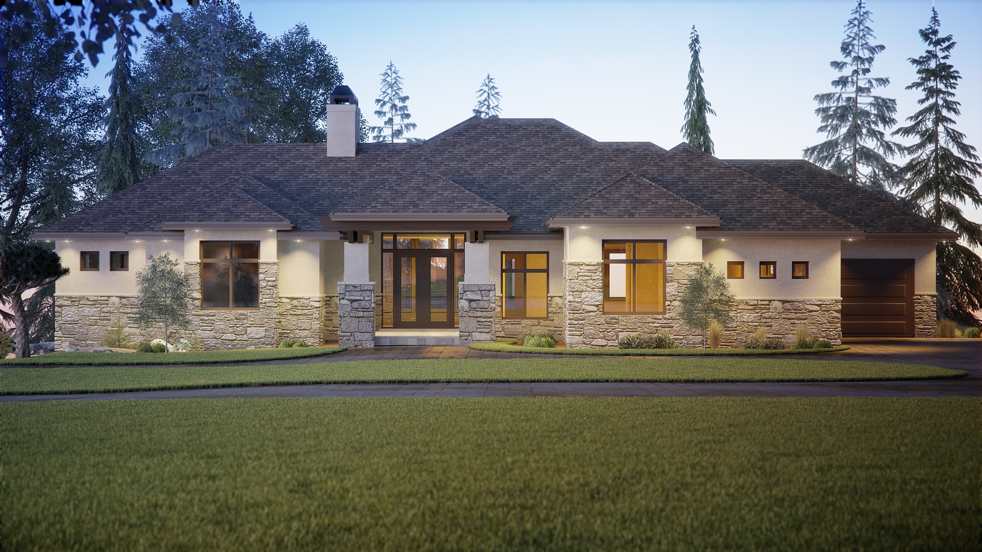 2–5-Bedroom, 2691–4681 Sq Ft Ranch Home - Plan #161-1128 - Main Exterior