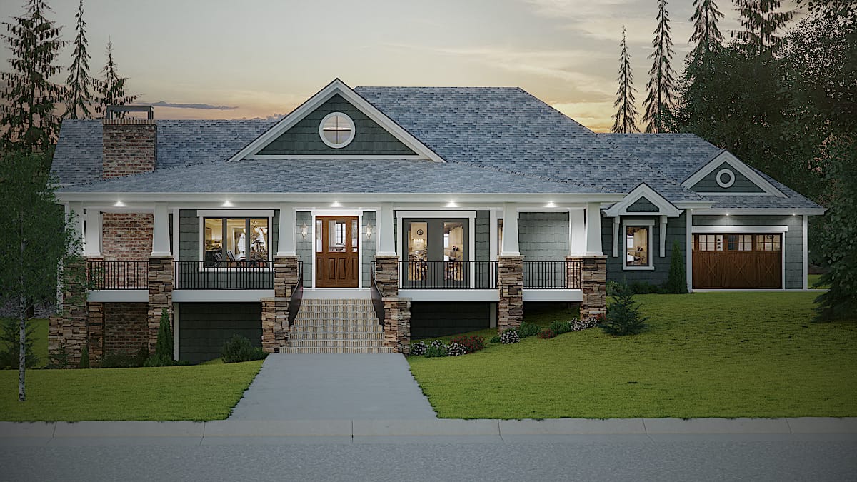 2–4-Bedroom, 2788 Sq Ft Ranch Home - Plan #161-1133 - Main Exterior