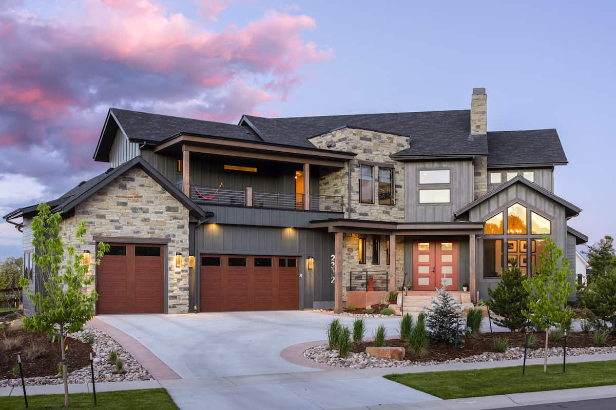 3-Bedroom, 3650 Sq Ft Contemporary Home - Plan #161-1140 - Main Exterior