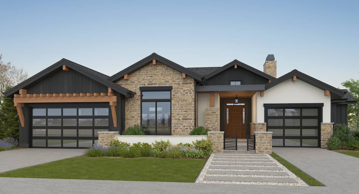 2–4 Bedroom, 3170–5153 Sq Ft Contemporary House - Plan #161-1152 - Front Exterior