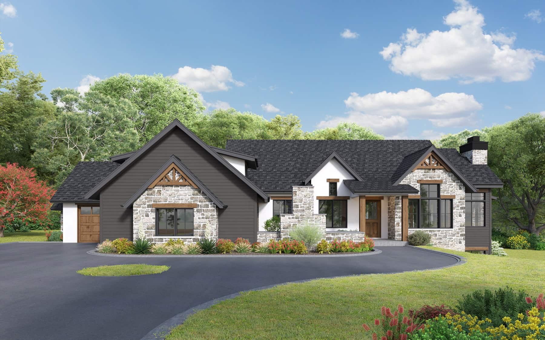 Contemporary Floor Plan - 2-4 Bedrms, 2.5-3.5 Baths - 2329-3525 Sq Ft - #161-1194