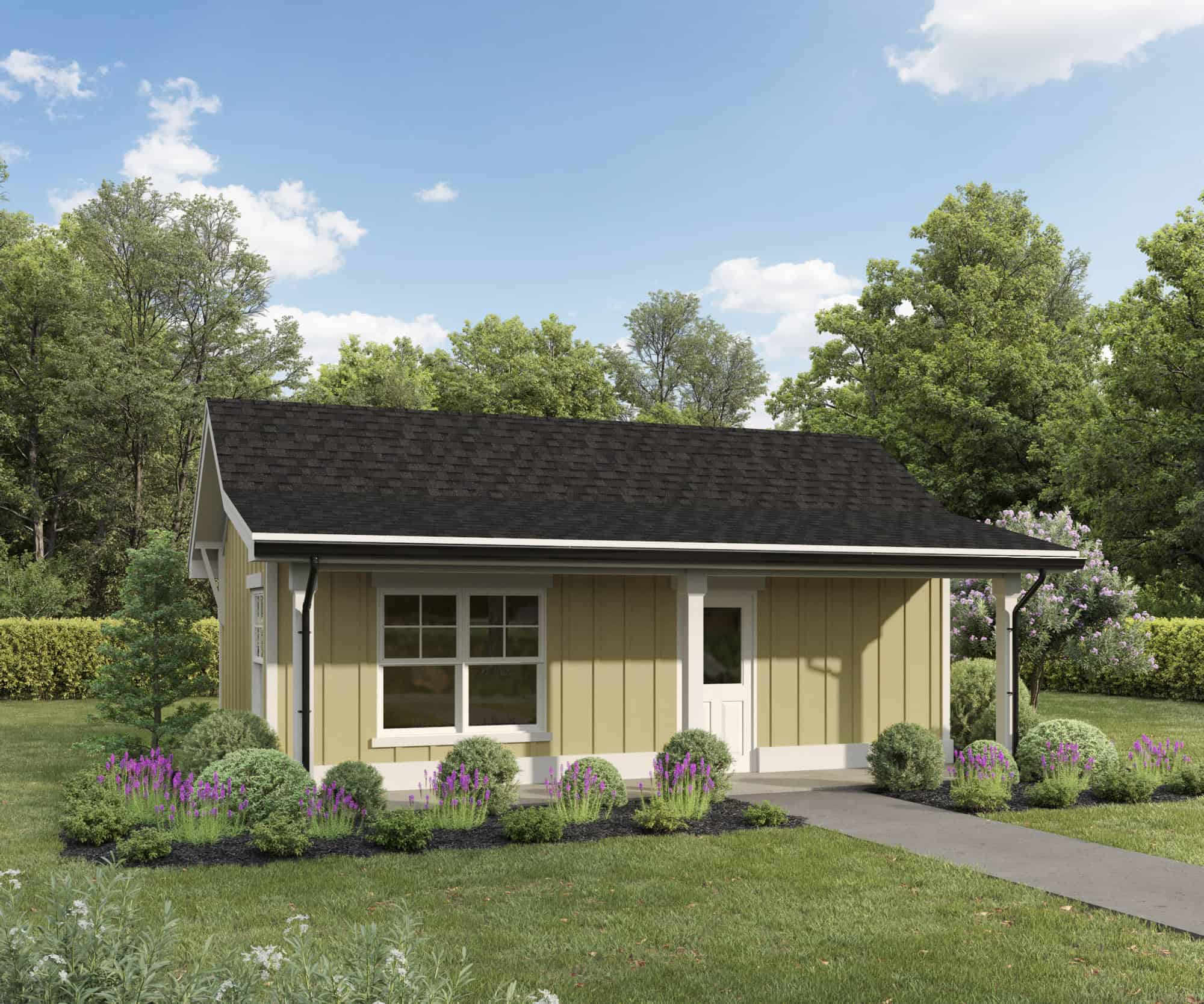 Studio Cottage Plan, 372 Sq Ft | Plan #161-1264