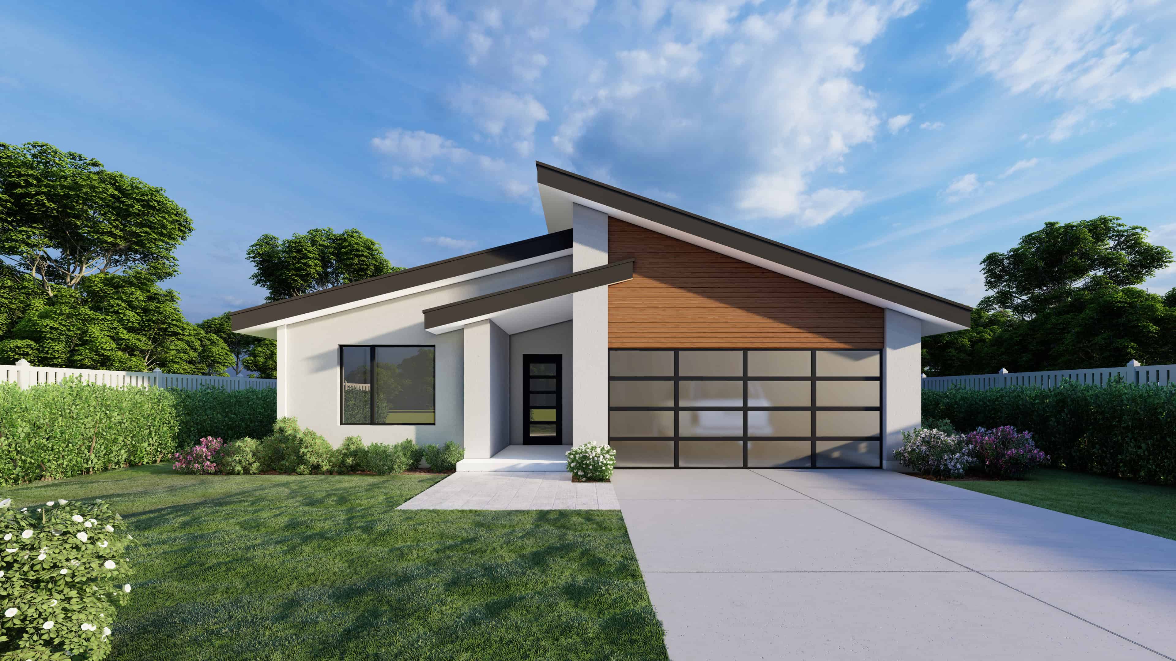 3-Bedroom, 1465 Sq Ft Modern Home Plan - 162-1064 - Main Exterior