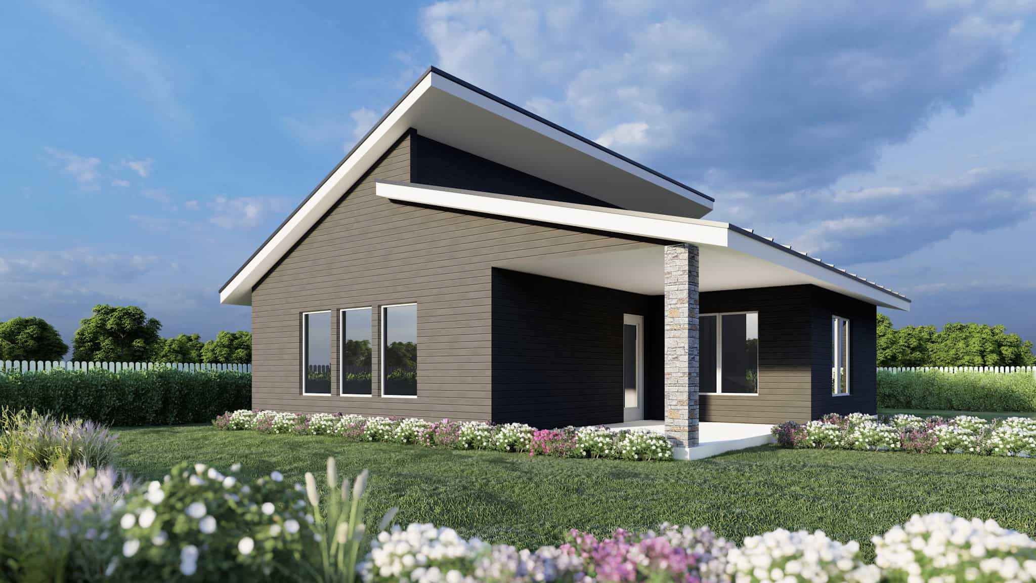 Contemporary Home Plan - 1 Bedrms, 1 Baths - 800 Sq Ft - #162-1070