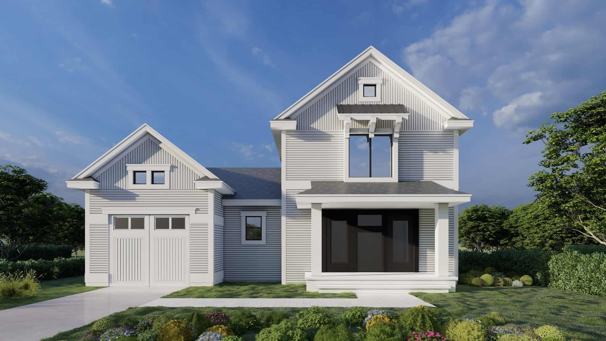 Modern Farmhouse Home Plan - 3 Bedrms, 2 Baths - 1142 Sq Ft #162-1075