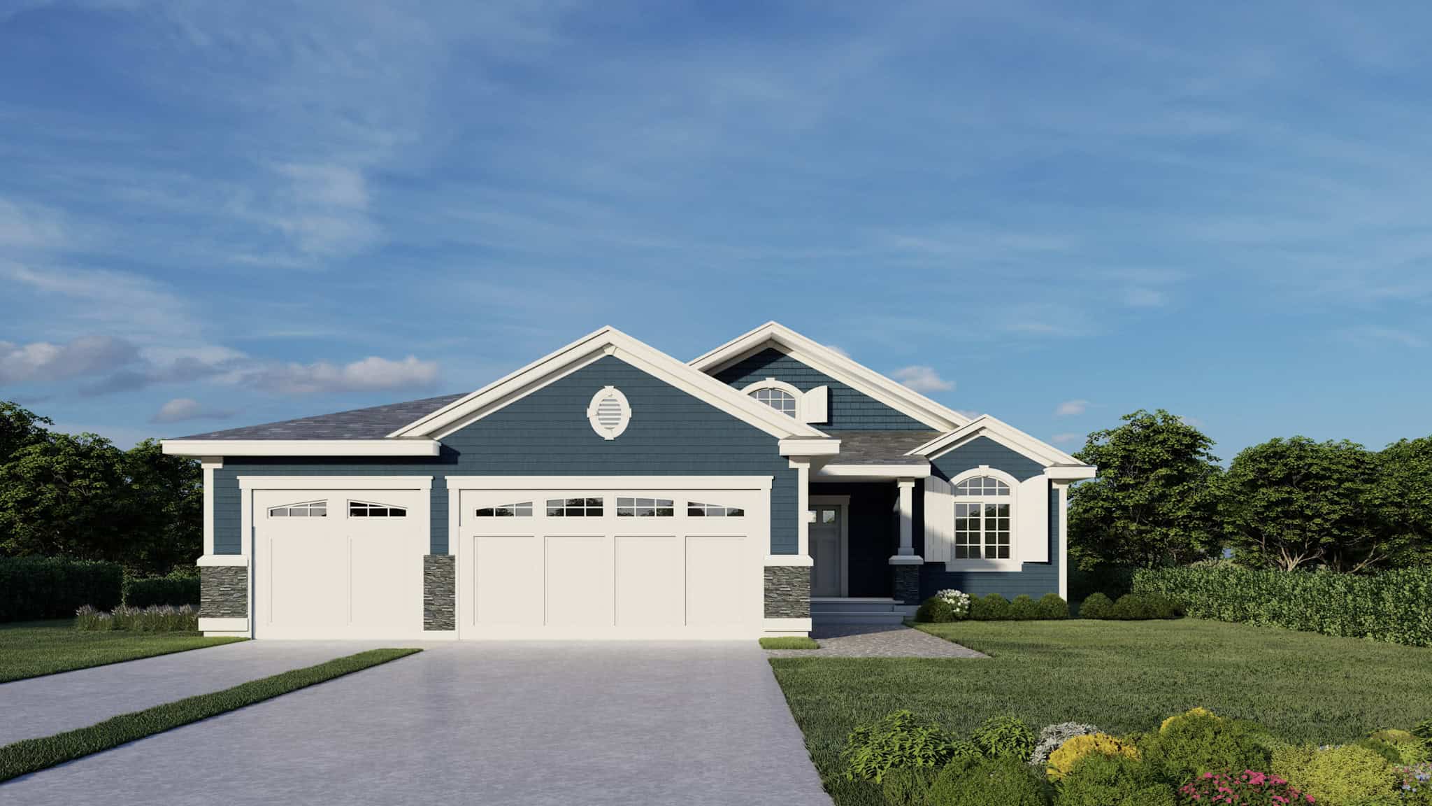 Contemporary House Plan - 3 Bedrms, 2 Baths - 1230 Sq Ft - #162-1078