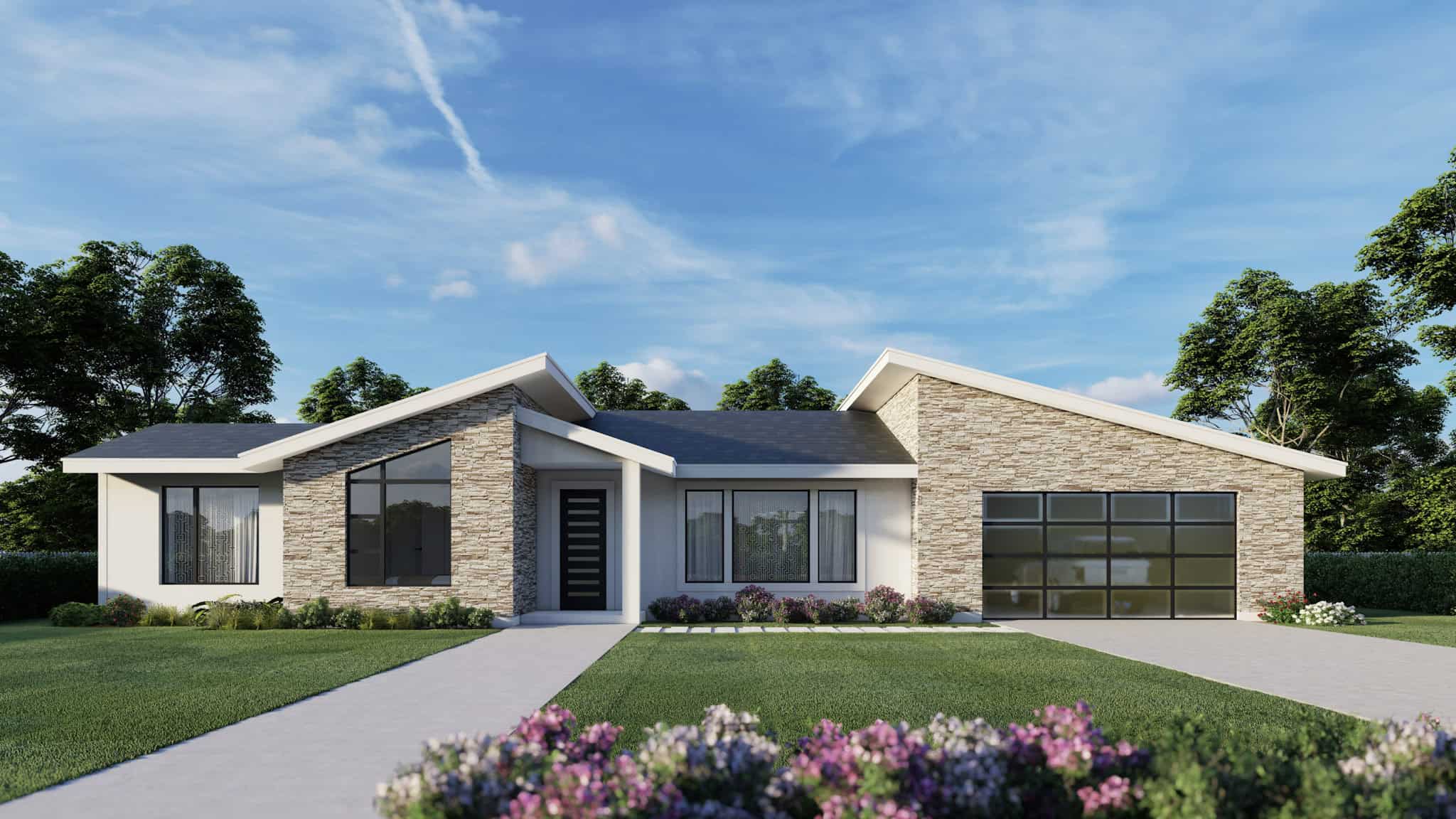 Modern Home Plan - 3 Bedrms, 2 Baths - 1890 Sq Ft - #162-1098