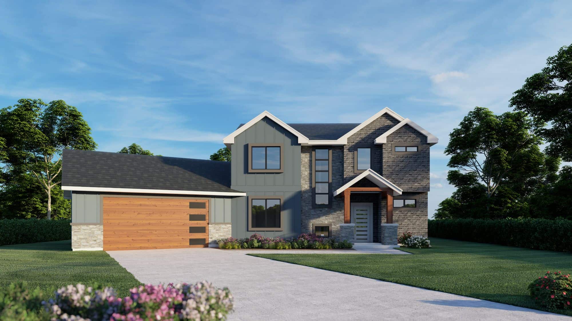 Modern Farmhouse Plan - 3 Bedrms, 2.5 Baths - 2324 Sq Ft - #162-1110