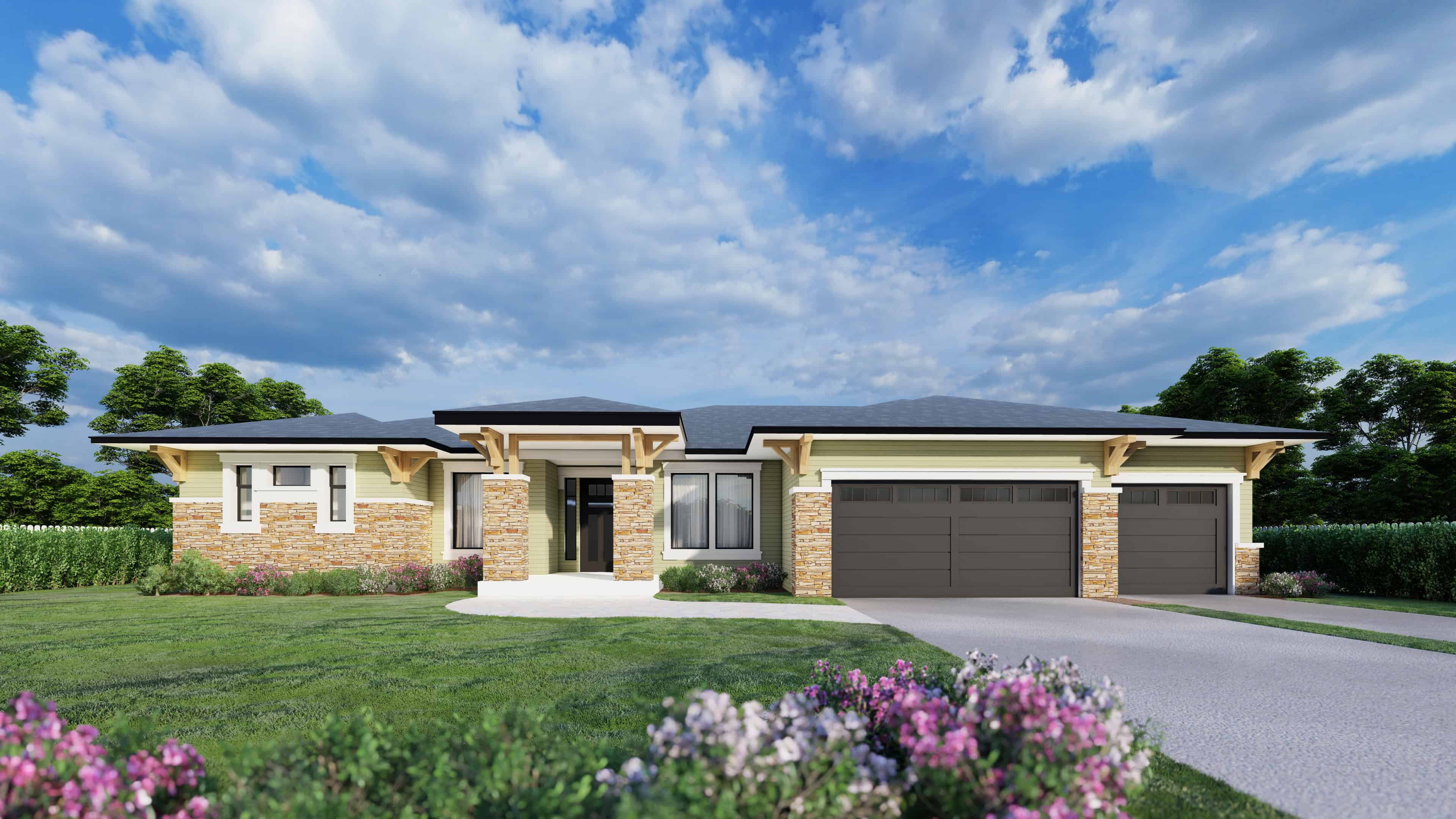 Prairie Floor Plan - 4 Bedrms, 2.5 Baths - 2304 Sq Ft - #162-1121