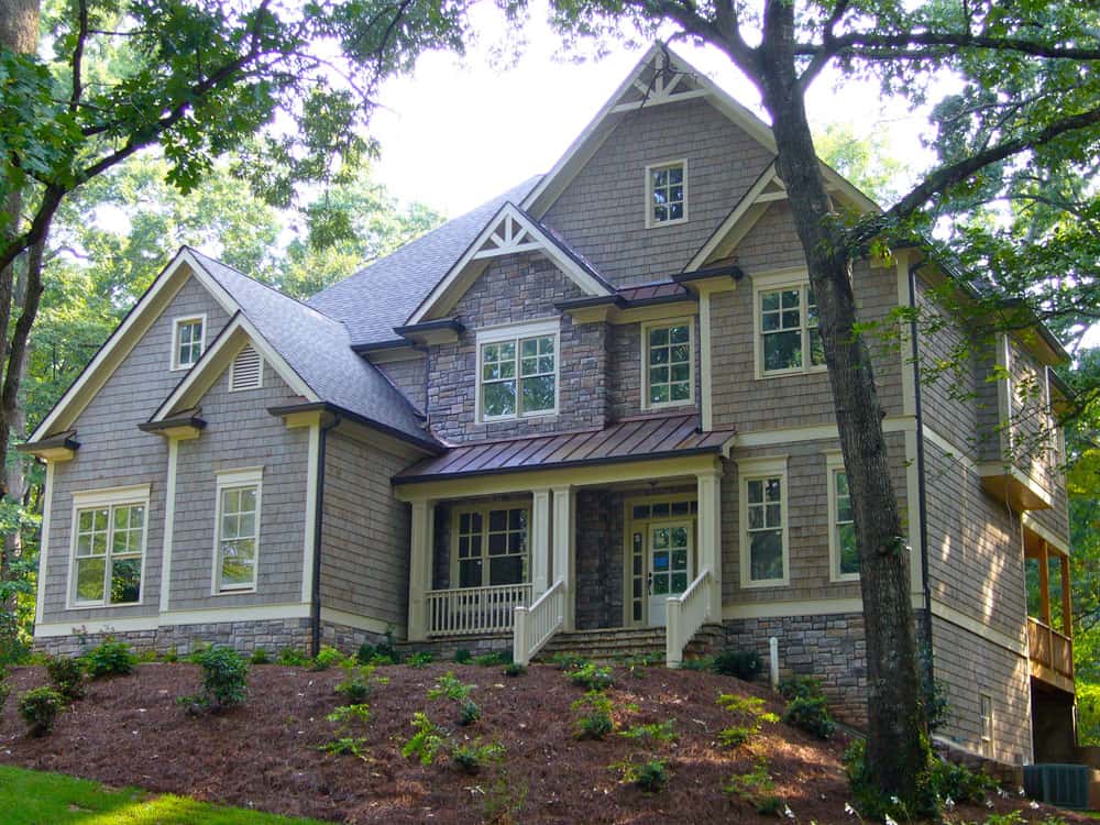 5-Bedroom, 3496 Sq Ft Farmhouse Home Plan - 163-1084 - Main Exterior