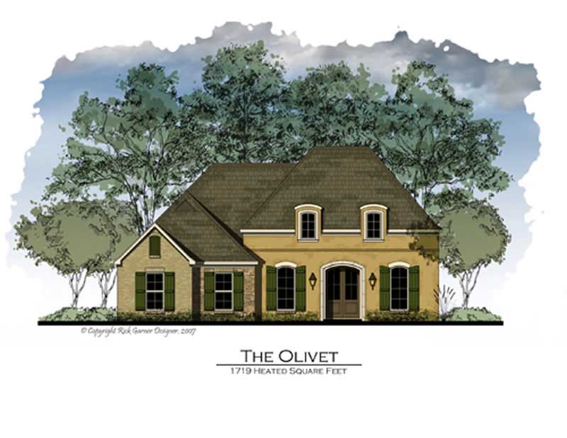 3-Bedroom, 1788 Sq Ft French House Plan - 164-1024 - Front Exterior