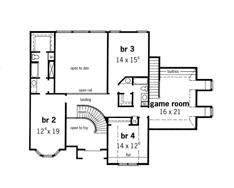 Upper Level Floor Plan