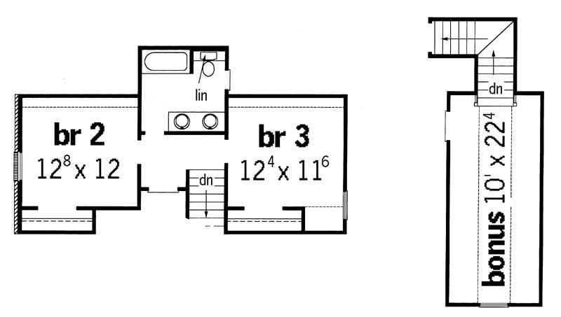 upper floor plan