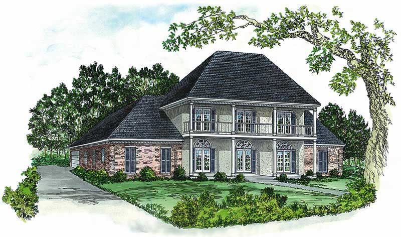 4-Bedroom, 2992 Sq Ft European House Plan - 164-1124 - Front Exterior