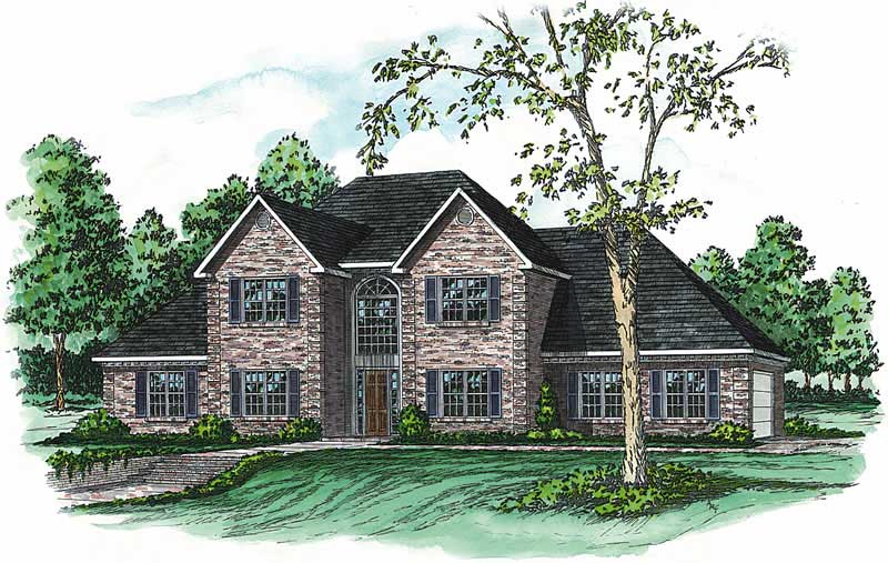4-Bedroom, 3116 Sq Ft European House Plan - 164-1126 - Front Exterior