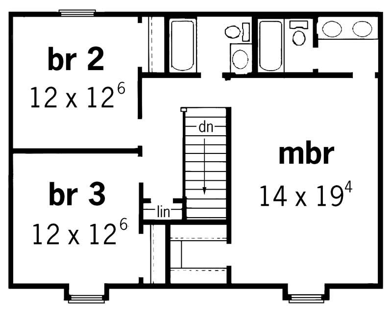 upper floor plan