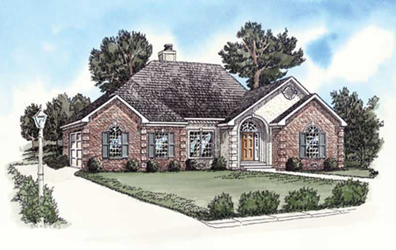 2-Bedroom, 1135 Sq Ft European Home Plan - 164-1272 - Main Exterior