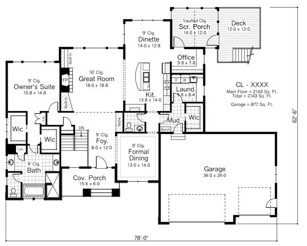 Floor Plan First Story