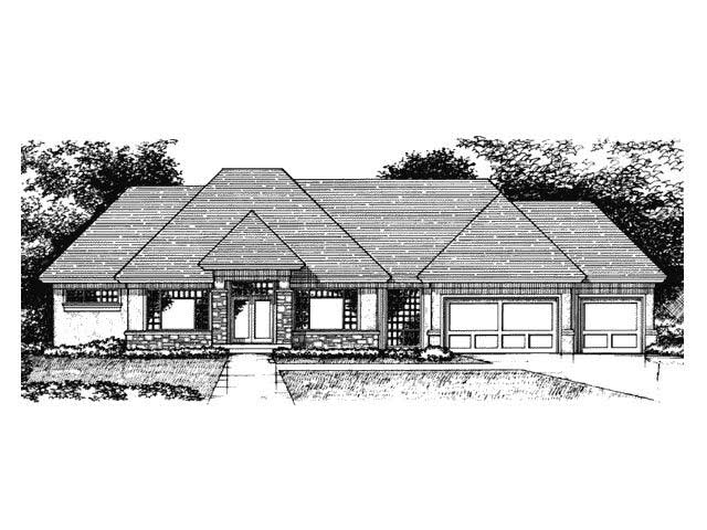 4-Bedroom, 4852 Sq Ft European Home Plan - 165-1015 - Main Exterior