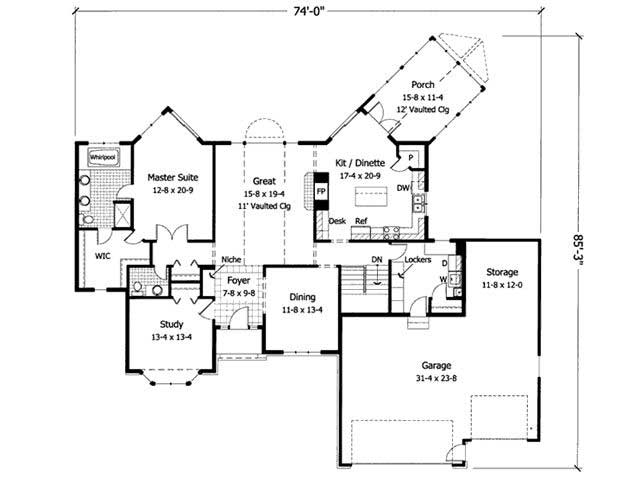 Floor Plan First Story