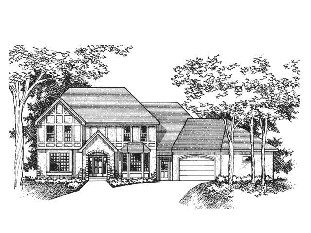 4-Bedroom, 2498 Sq Ft European Home Plan - 165-1059 - Main Exterior